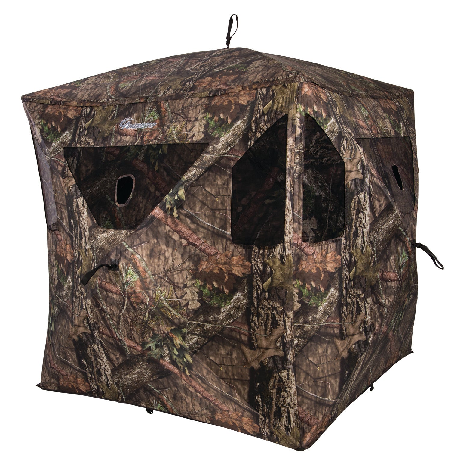 Ameristep Brickhouse Spider Hub Ground Blind Mossy Oak Break-Up Country 300