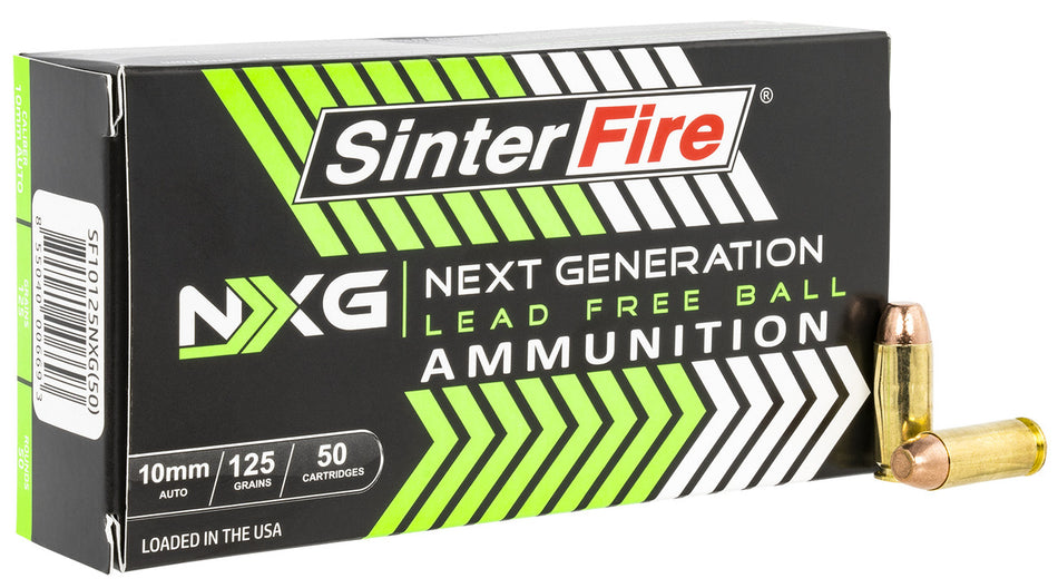 Sinterfire SF10125NXG  10mm Auto 125 gr Lead Free Ball (LFB)