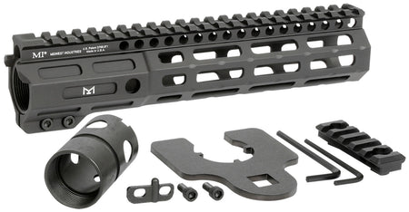 Midwest Industries MINF925 9.25" M-LOK Night Fighter AR Handguard Black Hardcoat Anodized Picatinny Top Rail