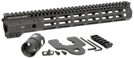 Midwest Industries MINF105 10.50" M-LOK Night Fighter AR Handguard Black Hardcoat Anodized Picatinny Top Rail