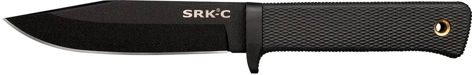 Cold Steel CS-49LCKD 5" SRK Compact Fixed Blade Knife Black Tuff-Ex SK-5 Steel Kray-Ex Handle with Sheath