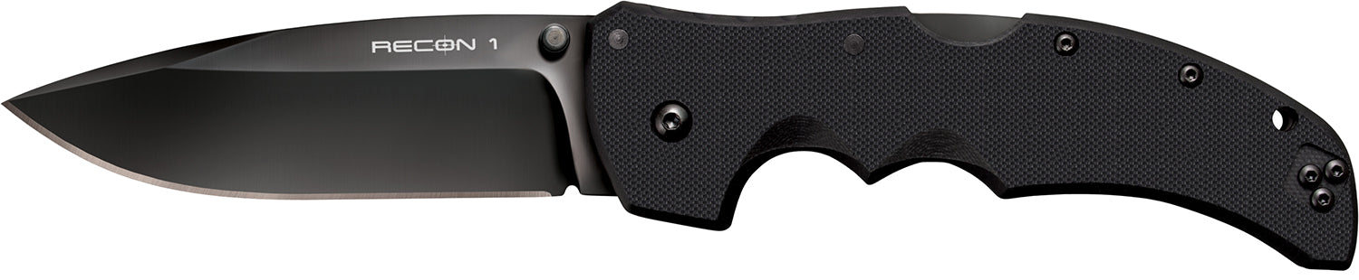 Cold Steel CS27BS 4" Recon 1 Folding Spear Point DLC Coated American S35VN Blade G10 Handle Includes Pocket Clip