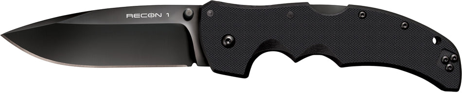 Cold Steel CS27BS 4" Recon 1 Folding Spear Point DLC Coated American S35VN Blade G10 Handle Includes Pocket Clip