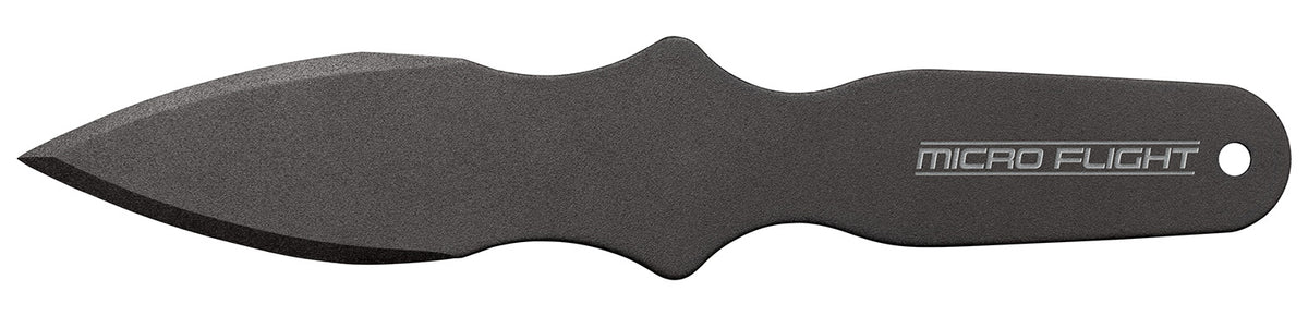 Cold Steel CS80STMB Micro Flight Fixed Blade Throwing Knife Plain Spear Point 550C Carbon Steel