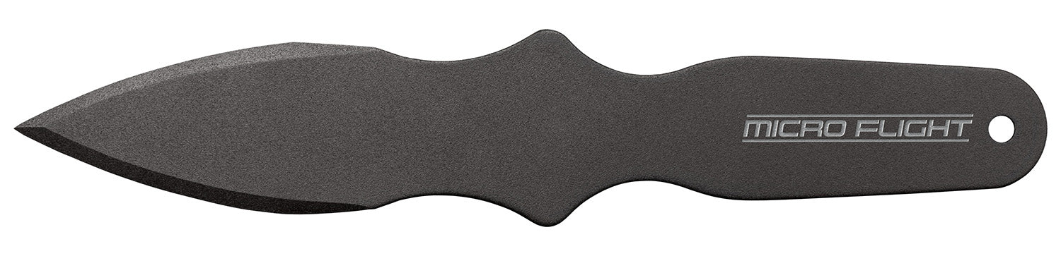 Cold Steel CS80STMB Micro Flight Fixed Blade Throwing Knife Plain Spear Point 550C Carbon Steel