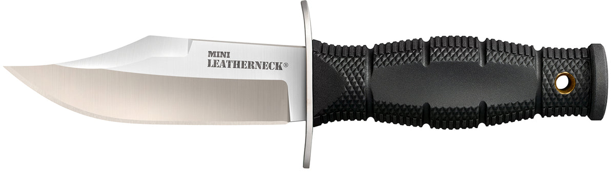Cold Steel CS39LSAB 3.50" Leatherneck Mini Fixed Clip Point 8Cr13MoV Blade Black Kray-Ex Handle Includes Sheath