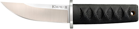 Cold Steel CS-17DB 3.38" Kyoto II Fixed Blade Tanto 8Cr13MoV Stainless Plain Black Kray-Ex Handle