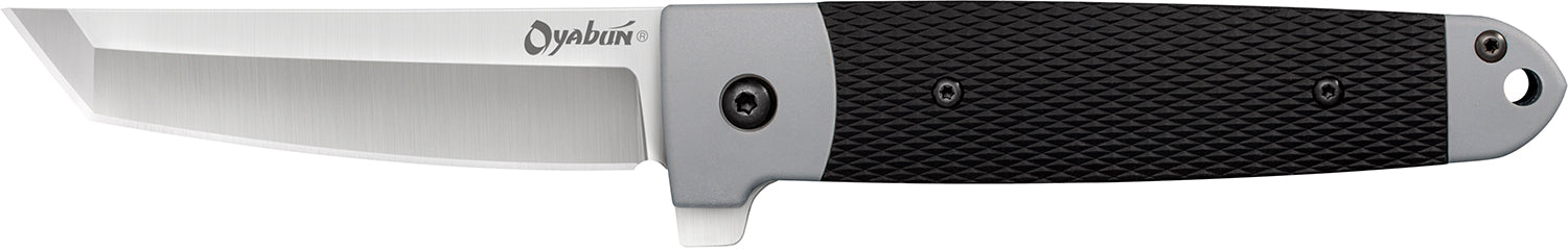 Cold Steel CS-26T Oyabun 3.5" Folding 4034 Stainless Blade Black Griv-Ex Handle with TPR Inlay