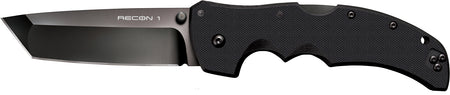 Cold Steel CS27BT Recon 1 4" Tanto Fold Knife DLC S35VN Stainless Blade Black Textured G10 Handle w/Clip
