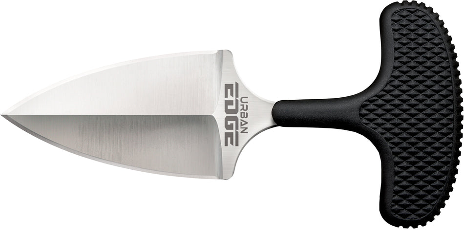 Cold Steel CS43XL Urban Edge 2.5" Fixed Plain Stone Wash AUS-8A SS Blade Black Kray-Ex Handle Everyday Carry