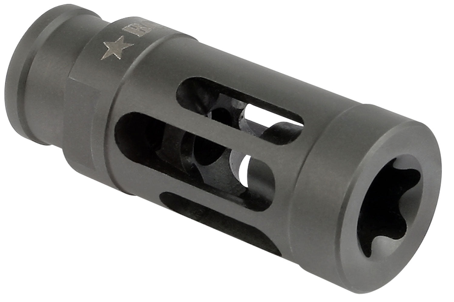 BCM GFCMOD1762 AR Platform Gunfighter Compensator Mod 1 Black Stainless 5/8"-24 7.62mm