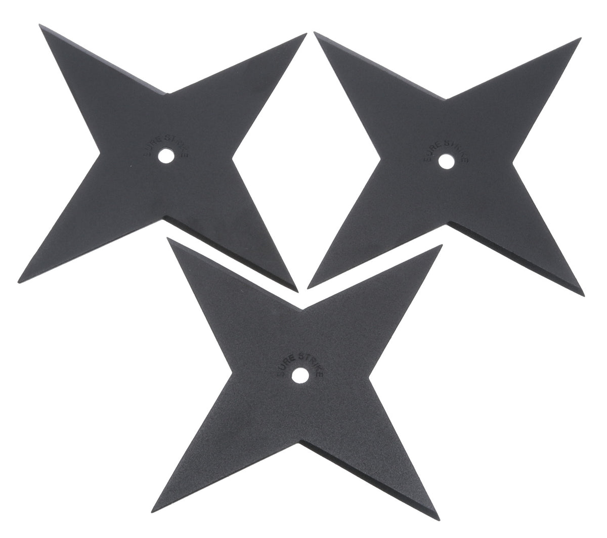 Cold Steel CS80SSC3Z Sure Strike 3-Point Shuriken Black Baked-On Epoxy Finish Carbon Steel Blade