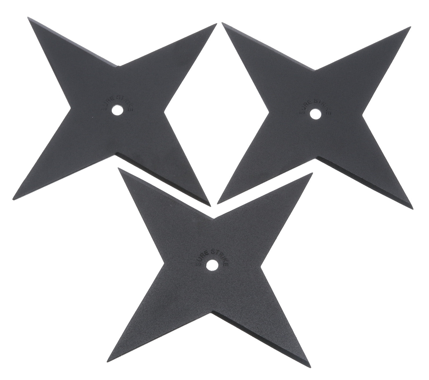 Cold Steel CS80SSC3Z Sure Strike 3-Point Shuriken Black Baked-On Epoxy Finish Carbon Steel Blade