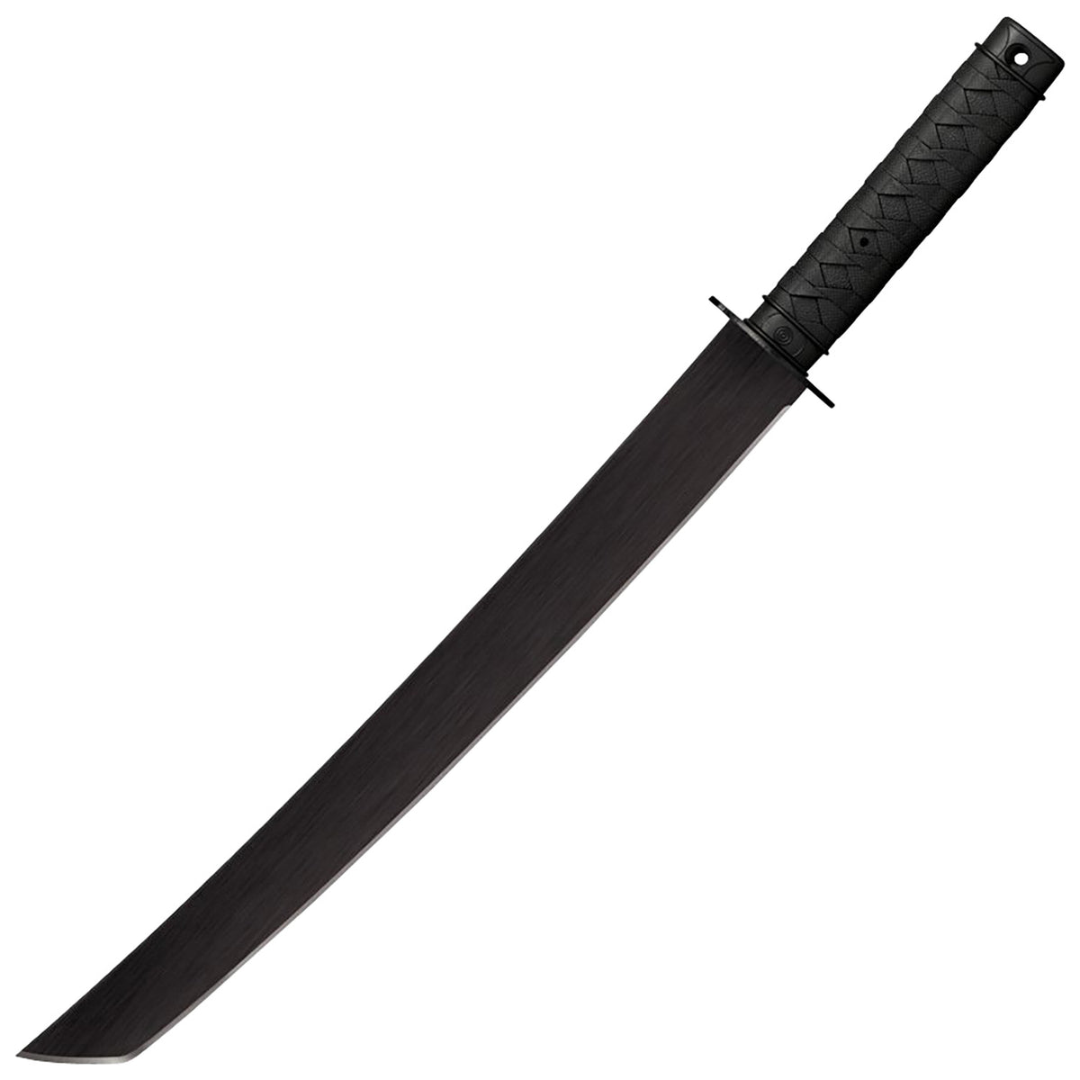 Cold Steel CS97TKLZ Tactical Wakizashi 25" Long 18" 1055 Carbon Steel Baked Anti-Rust Blade Black Poly Handle w/ Sheath