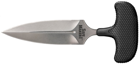 Cold Steel CS12DBST Safe Maker I 4.50" Fixed Blade Spear Point Stone Washed AUS-8A Stainless Blade Kray-Ex Handle with Boot Sheath