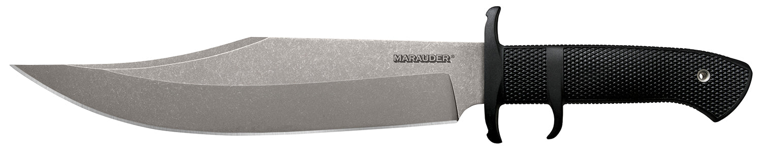 Cold Steel CS39LSWBA Marauder 9" Fixed Blade Bowie Stone Washed AUS-8A Stainless Blade Kray-Ex Handle and Secure-Ex Sheath