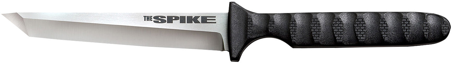Cold Steel CS-53NCT Spike 4" Fixed Blade Tanto Cryo 4116 Stainless Blade Scalloped Griv-Ex Handle Includes Secure-Ex Sheath