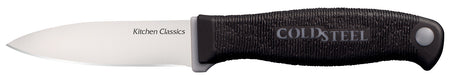 Cold Steel CS59KSPZ Kitchen Classics Paring 3" Fixed Blade Plain Cryo 4116 Stainless Blade Black Kray-Ex Non-Slip Handle