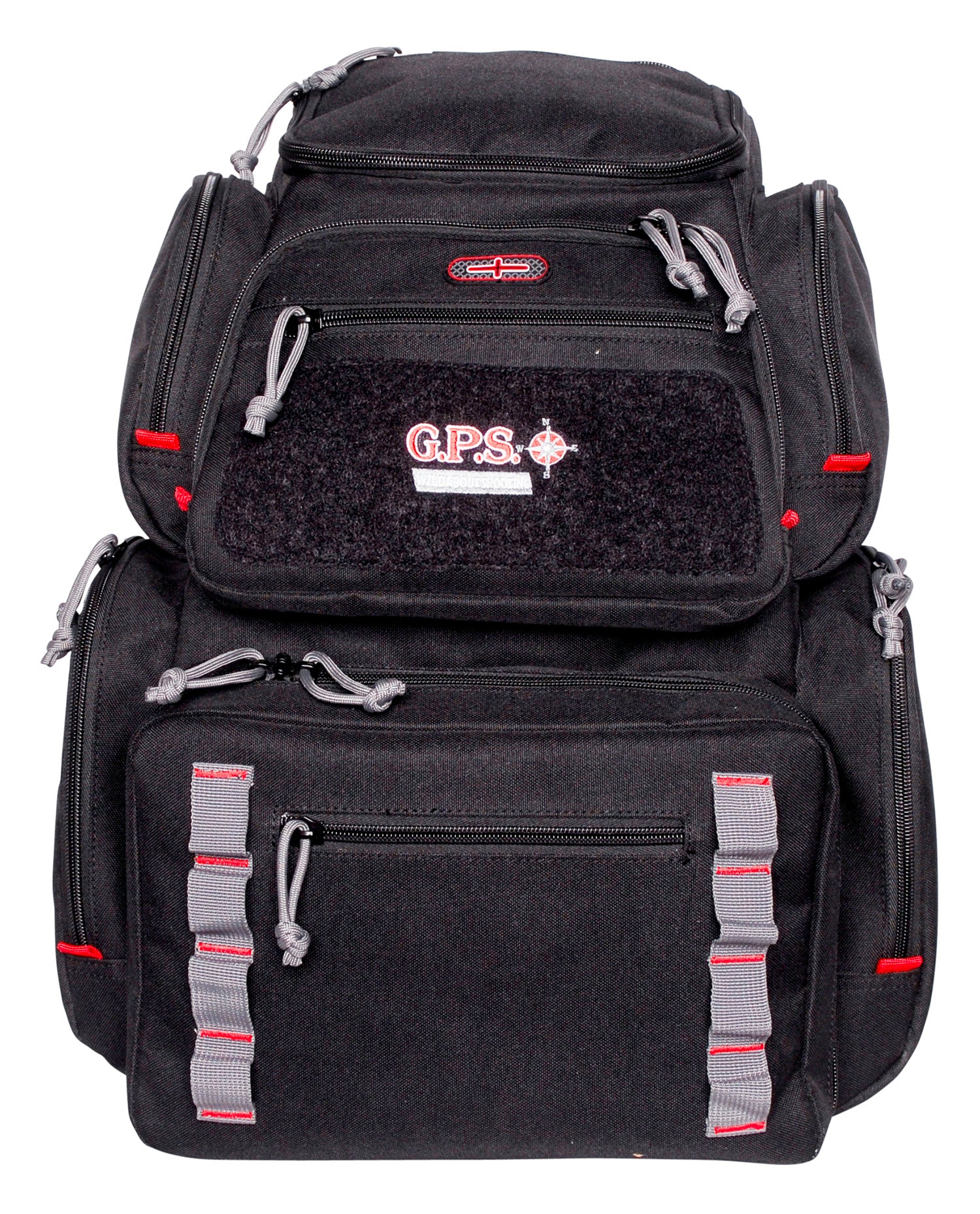 GPS 1712BPB Pistolero Black and Gray Backpack Visual ID System Holds 5 Handguns