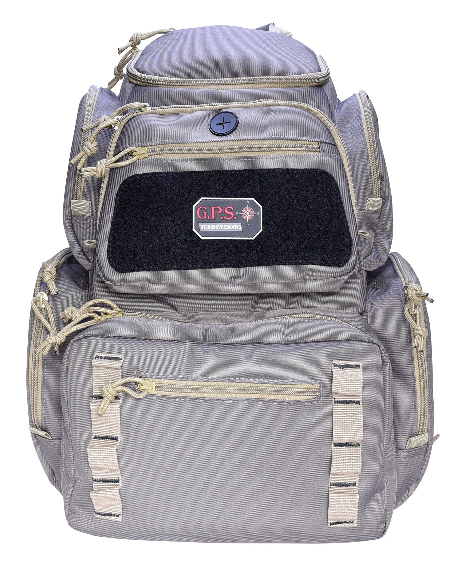 GPS 1712BPRK Pistolero Rifle Green Khaki Range Backpack MOLLE Webbing 5 Handguns