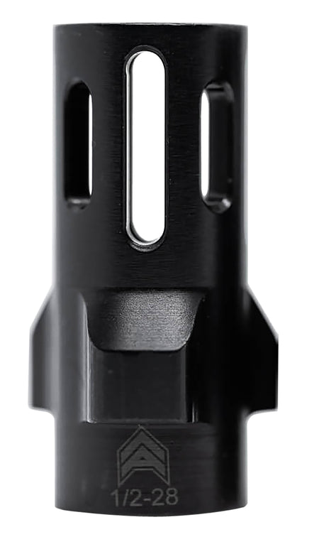 Angstadt Arms 9mm 3-Lug Flash Hider Black Anodized Steel 1/2"-28 tpi 1.42" Overall Length