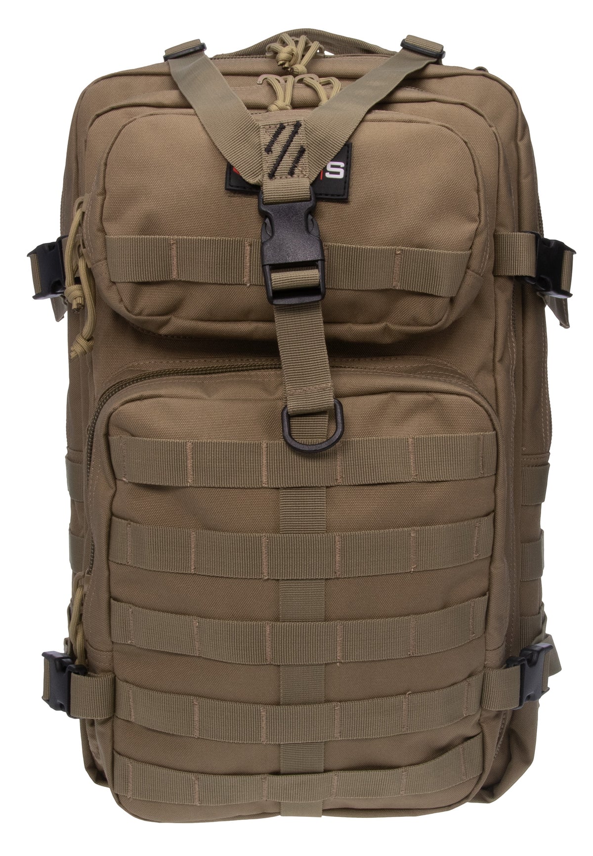 GPS T1712BPT Tan 600D Polyester Laptop Tactical Backpack with Pistol Storage