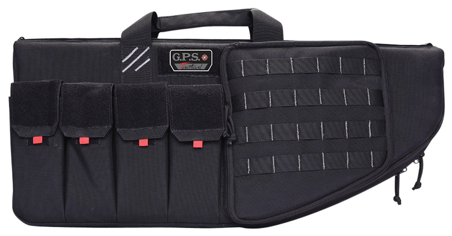 GPS T30ARB Tactical AR Rifle Case 30" Black 1000D Nylon Lockable Zippers Magazine Storage DuPont Teflon