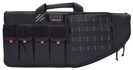 GPS T30ARB Tactical AR Rifle Case 30" Black 1000D Nylon Lockable Zippers Magazine Storage DuPont Teflon