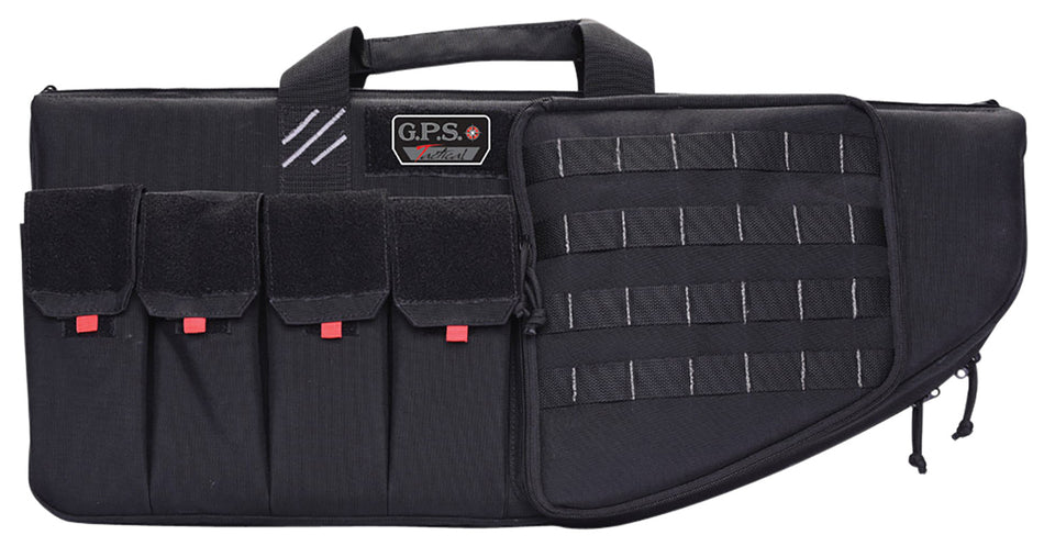 GPS T30ARB Tactical AR Rifle Case 30" Black 1000D Nylon Lockable Zippers Magazine Storage DuPont Teflon