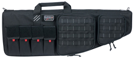GPS T32ARB Tactical AR Case 32" Black 1000D Nylon Lockable Zippers Magazine Storage DuPont Teflon Coating