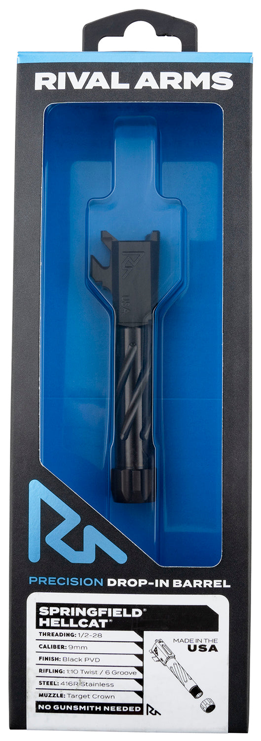 Rival Arms RA20H102A Match-Grade Black PVD 416R Stainless Threaded Barrel for Hellcat