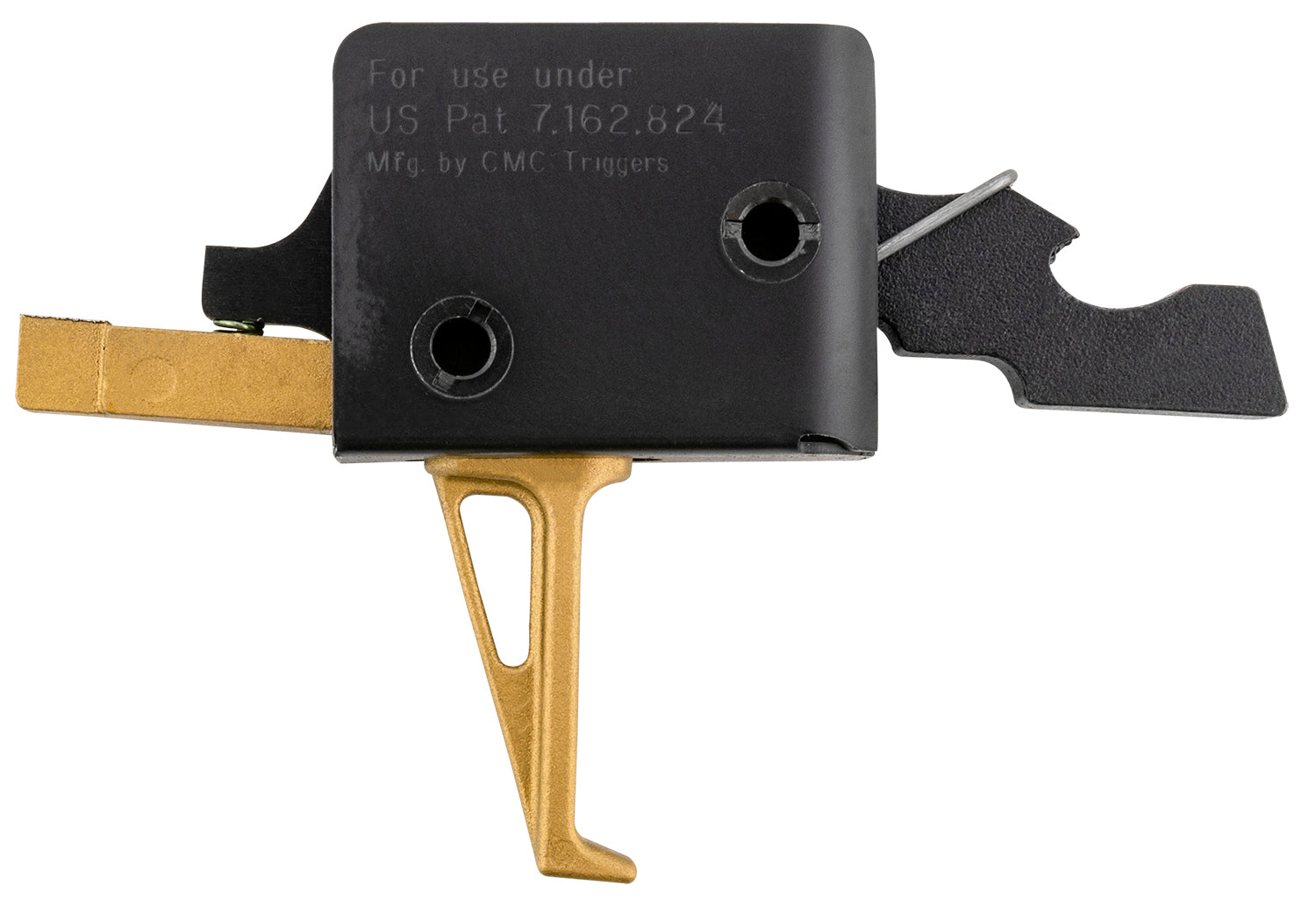CMC Triggers 91503GF Drop-In Single-Stage Flat Gold Finger Trigger for AR-15 3.50 lbs