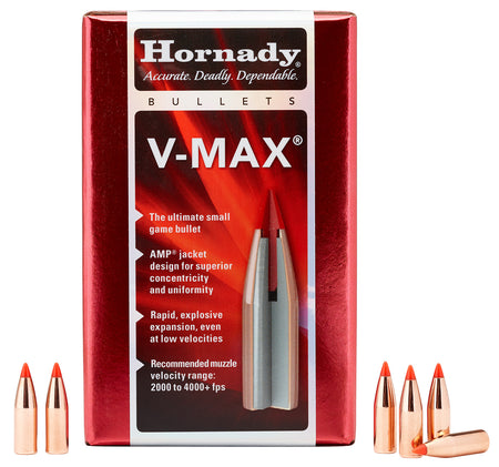 Hornady 22415 V-Max .243 Caliber 65 Grain Bullets 100 Per Box