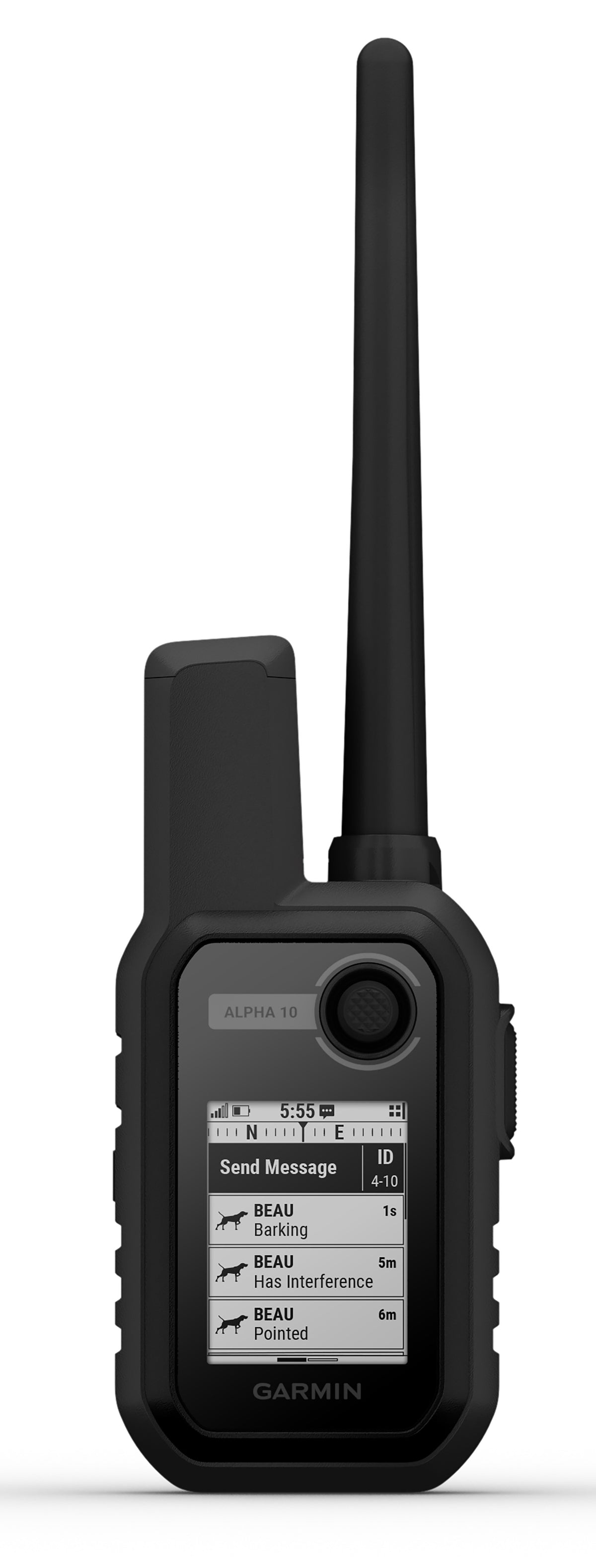 Garmin Alpha 10 Handheld Dog Tracker & Training Remote Rechargeable Li-ion GPS Bluetooth/ANT+ 20 Dogs
