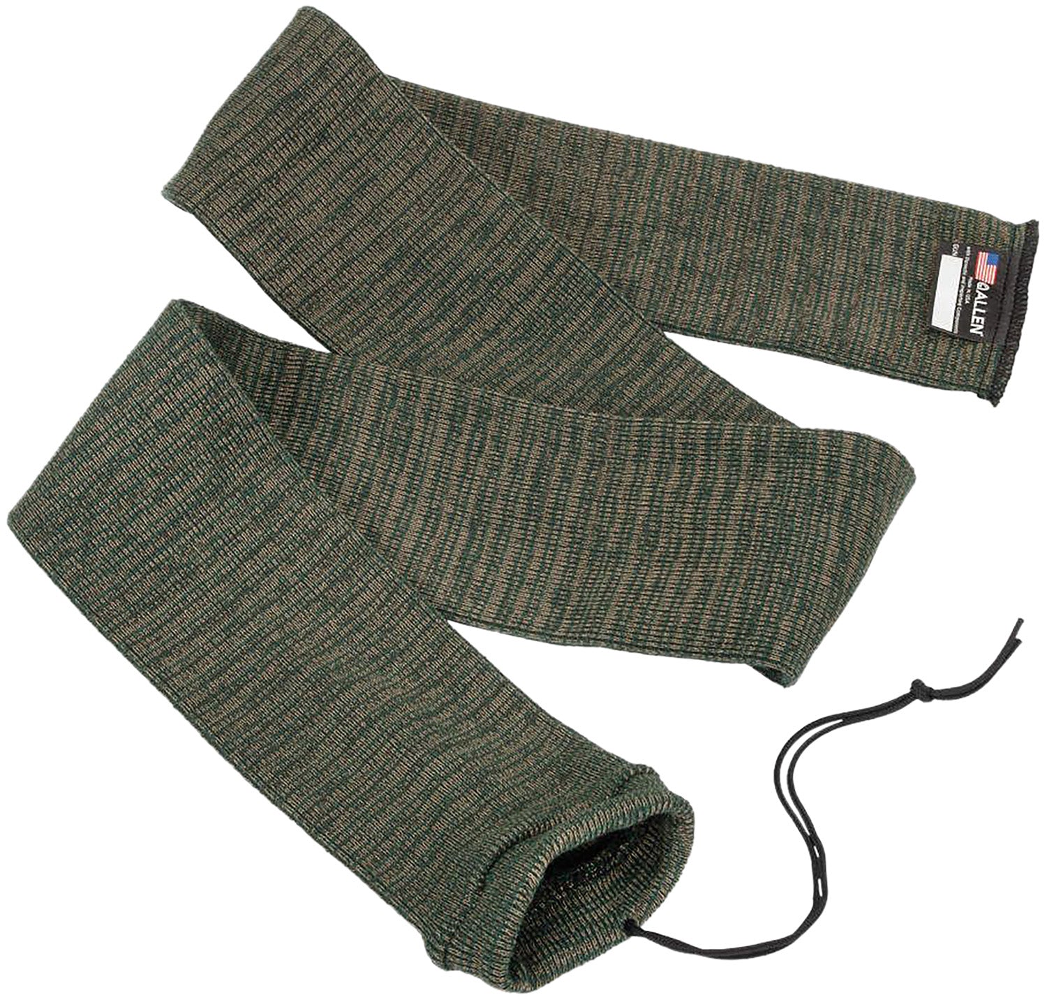 Allen 133 Green Silicone-Treated Knit Gun Sock 52" Rifle/Shotgun with Cinch Closure