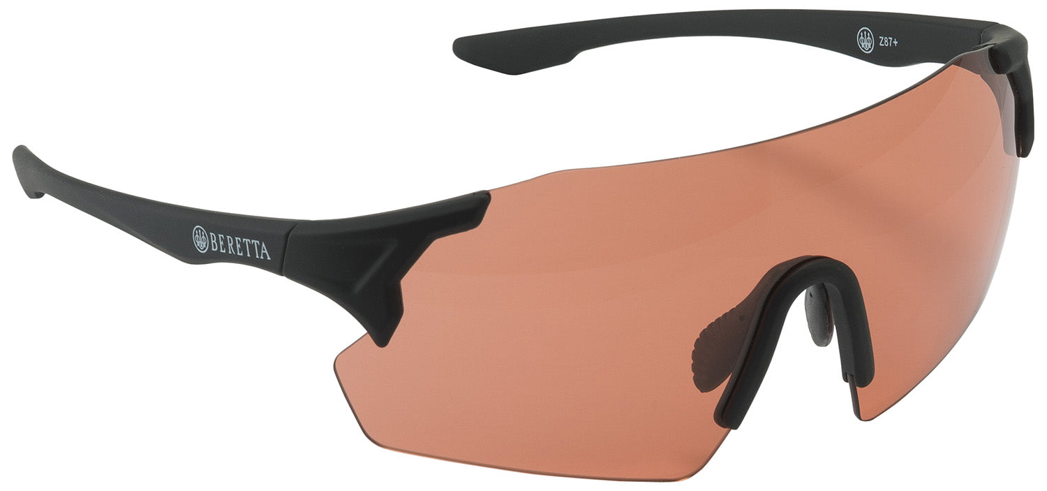 Beretta Challenge EVO Glasses Orange Lens Black Frame for Range Use