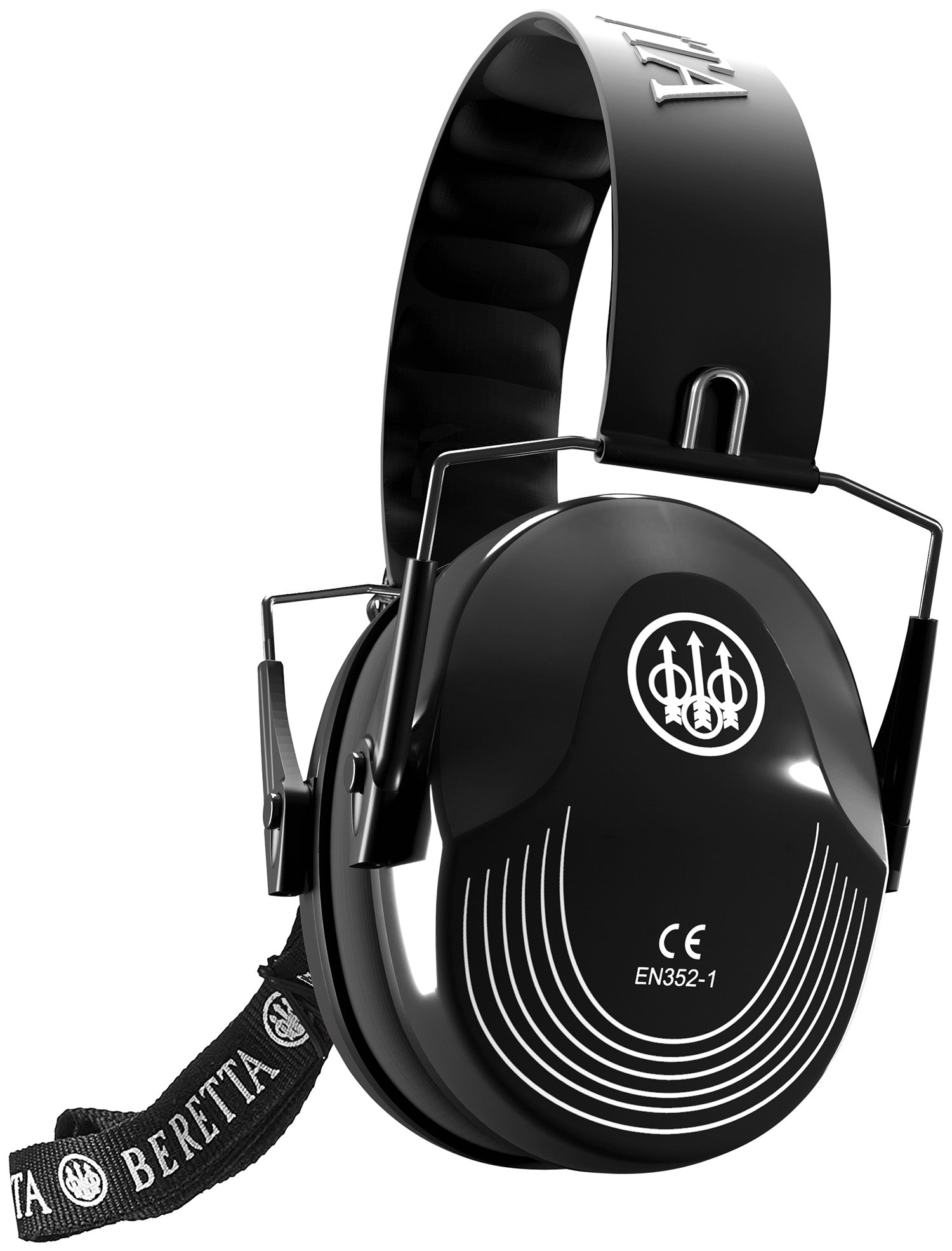 Beretta Safety Pro Over-the-Head Earmuffs 25 dB NRR Black