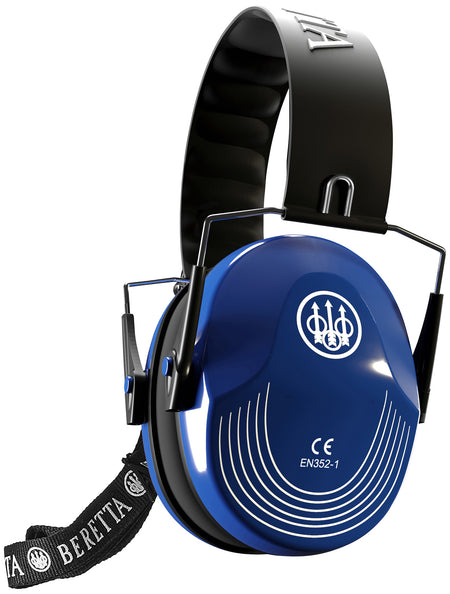 Beretta Safety Pro Over-the-Head Earmuffs 25 dB NRR Black and Blue