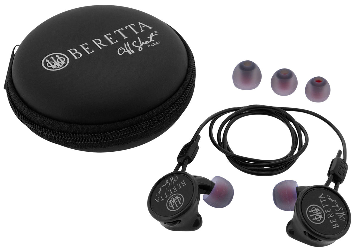 Beretta Mini Headset Comfort Plus 32 dB Silicone In-the-Ear Hearing Protection Black