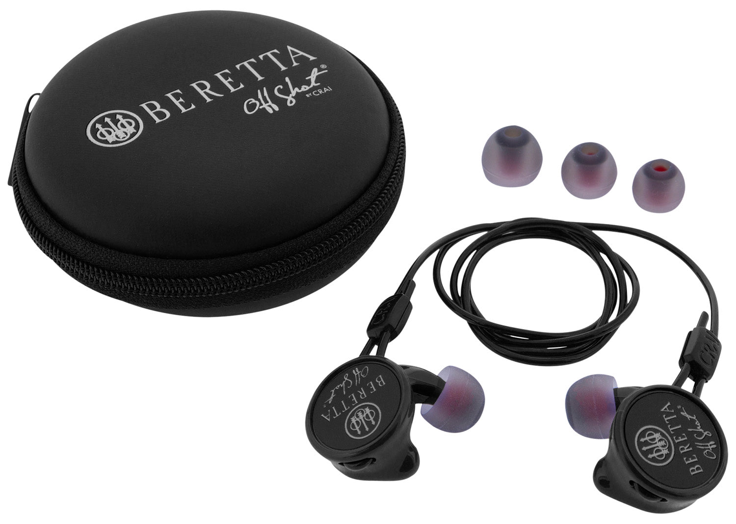 Beretta Mini Headset Comfort Plus 32 dB Silicone In-the-Ear Hearing Protection Black