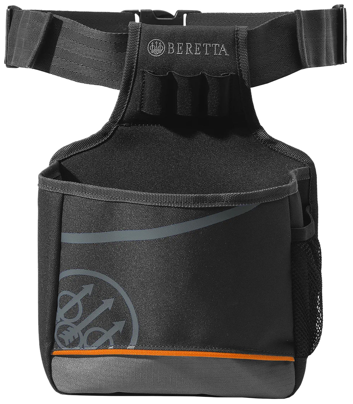 Beretta Uniform Pro EVO Black Neoprene 50-Round Shell Pouch, Adjustable Belt Closure