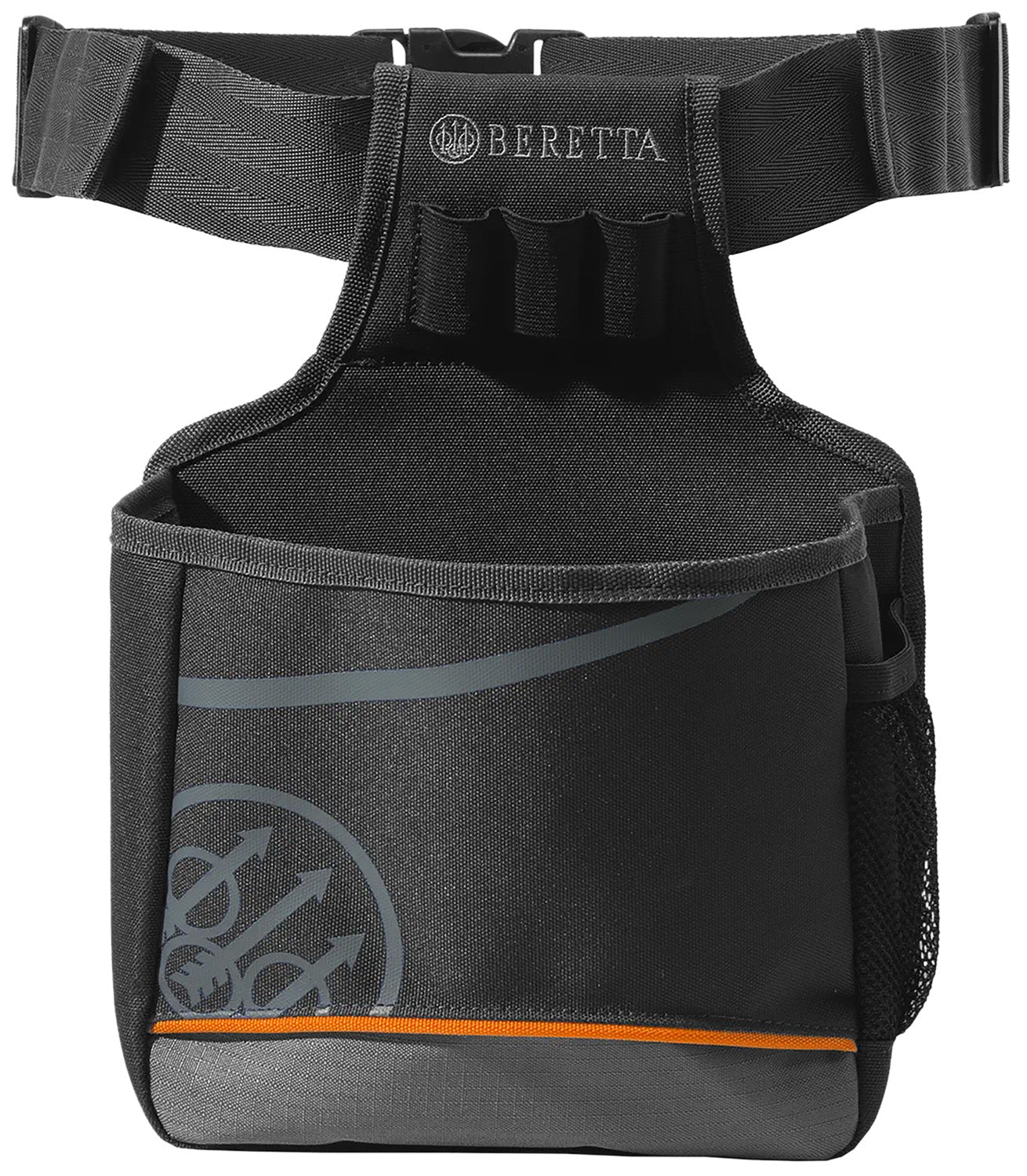Beretta Uniform Pro EVO Black Neoprene 50-Round Shell Pouch, Adjustable Belt Closure