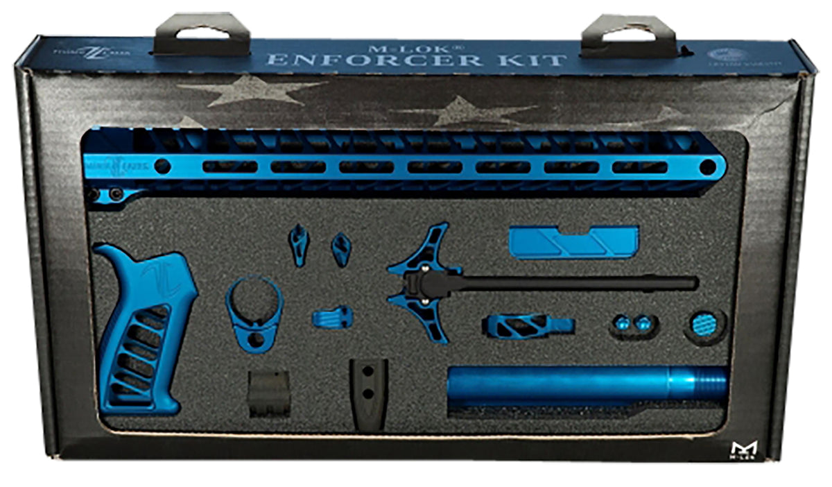 Timber Creek Outdoors Enforcer AR-15 Complete Build Kit Blue Anodized with M-LOK Handguard