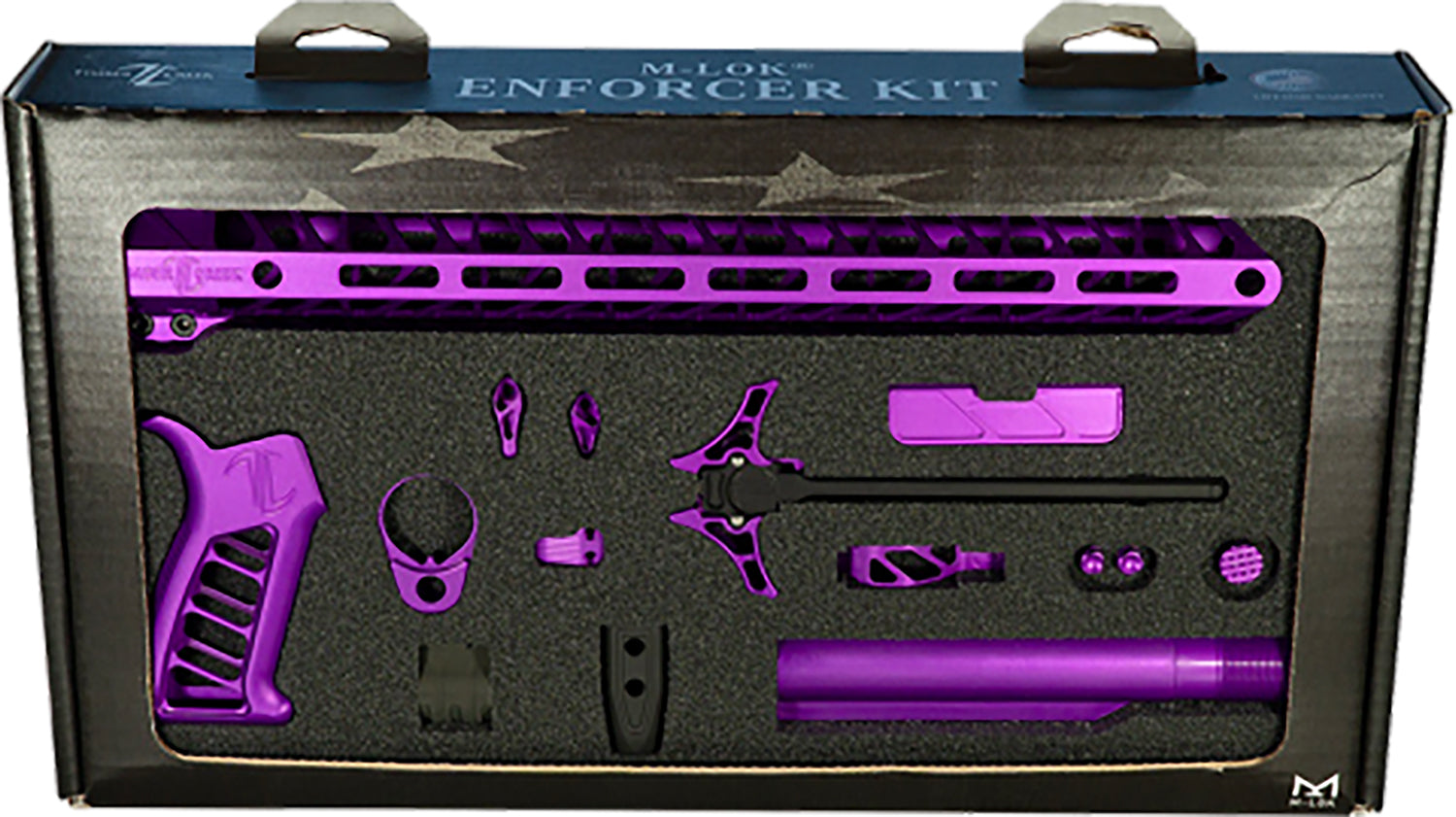 Timber Creek Outdoors Enforcer AR-15 Complete Build Kit Purple Anodized with M-LOK Handguard