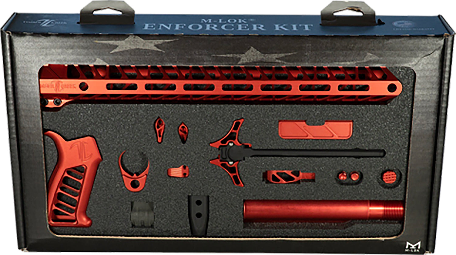 Timber Creek Outdoors Enforcer AR-15 Complete Build Kit Red Anodized with M-LOK Handguard