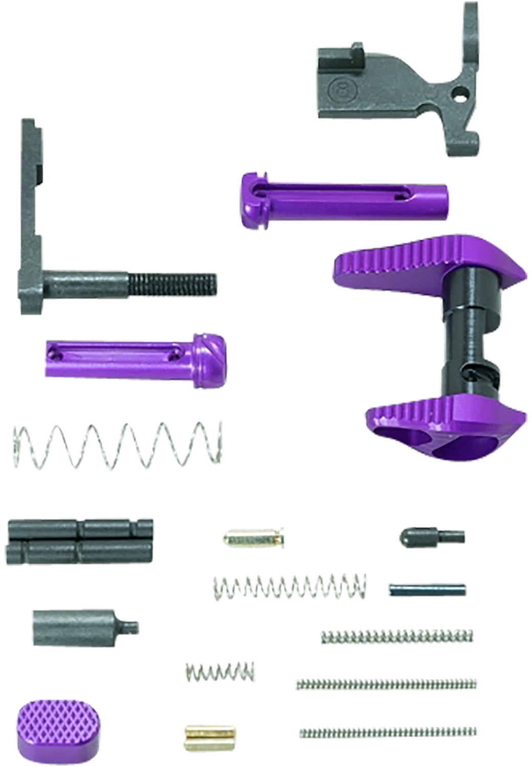 Timber Creek Outdoors Enforcer AR-15 Lower Parts Kit Purple Anodized Aircraft Aluminum