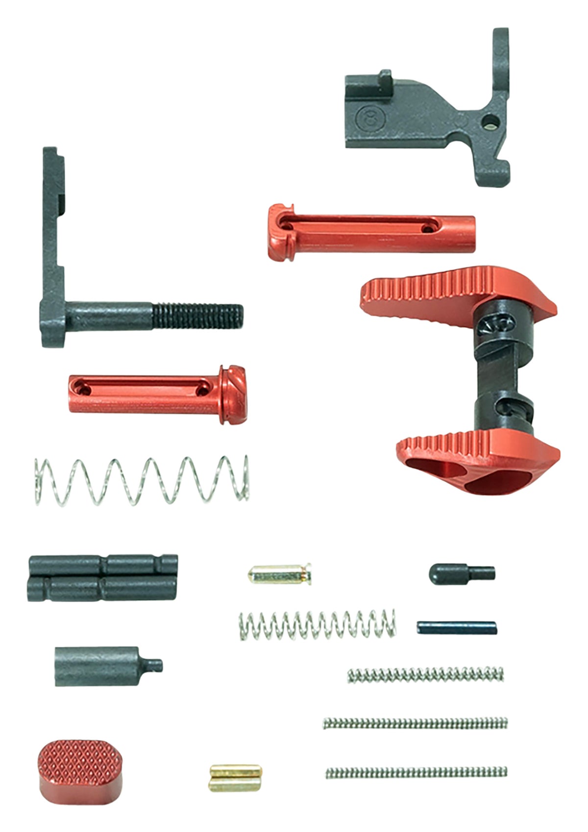 Timber Creek Outdoors Enforcer AR-15 Lower Parts Kit Red Anodized Aircraft Aluminum