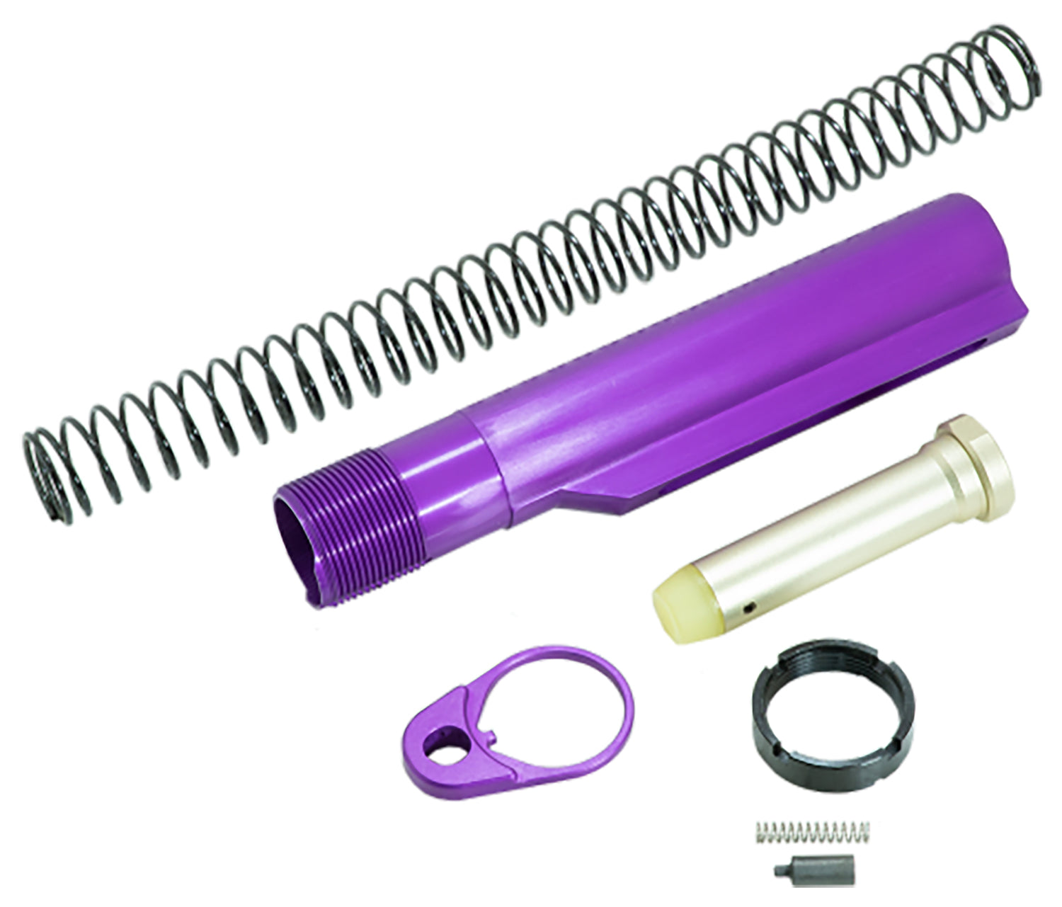 Timber Creek Outdoors ARBTKPPA Purple Anodized Buffer Tube Kit for AR-15 Builds