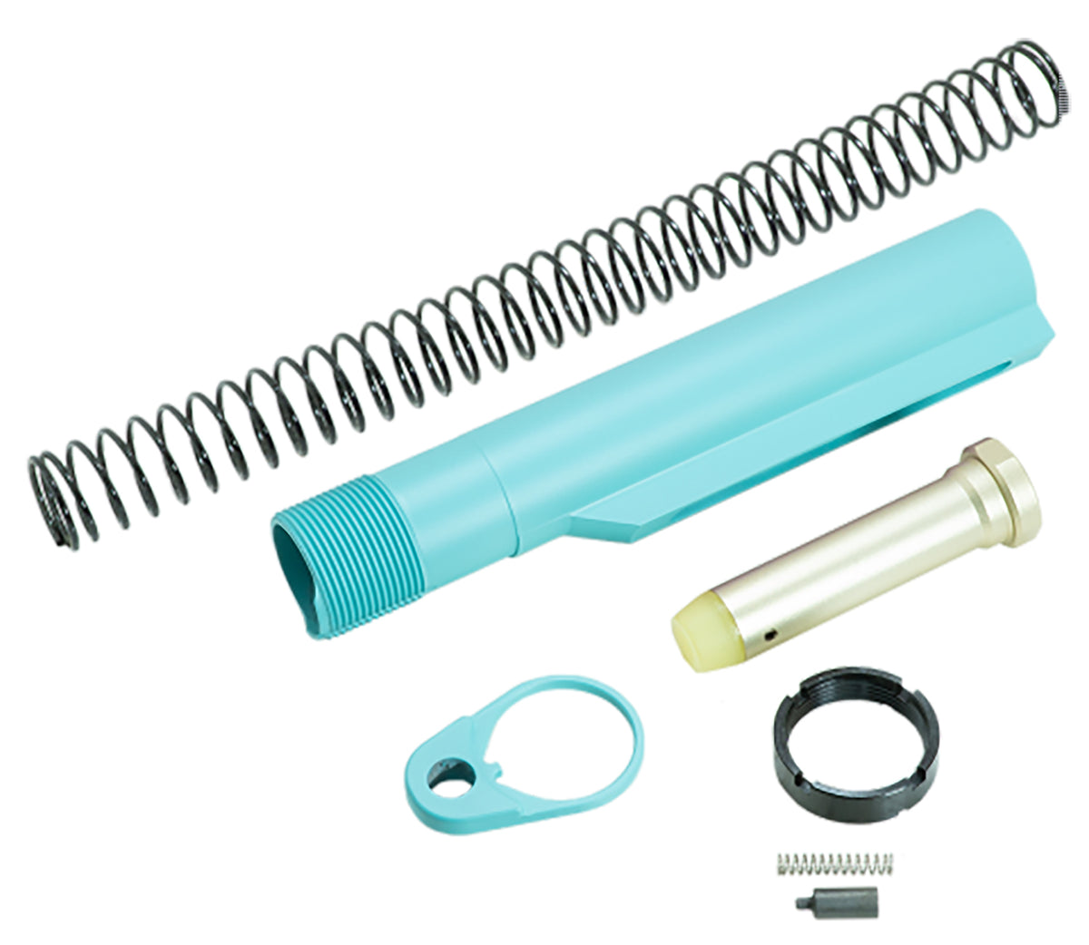 Timber Creek Outdoors ARBTKRE Robin's Egg Blue Buffer Tube Kit for AR-15 Builds