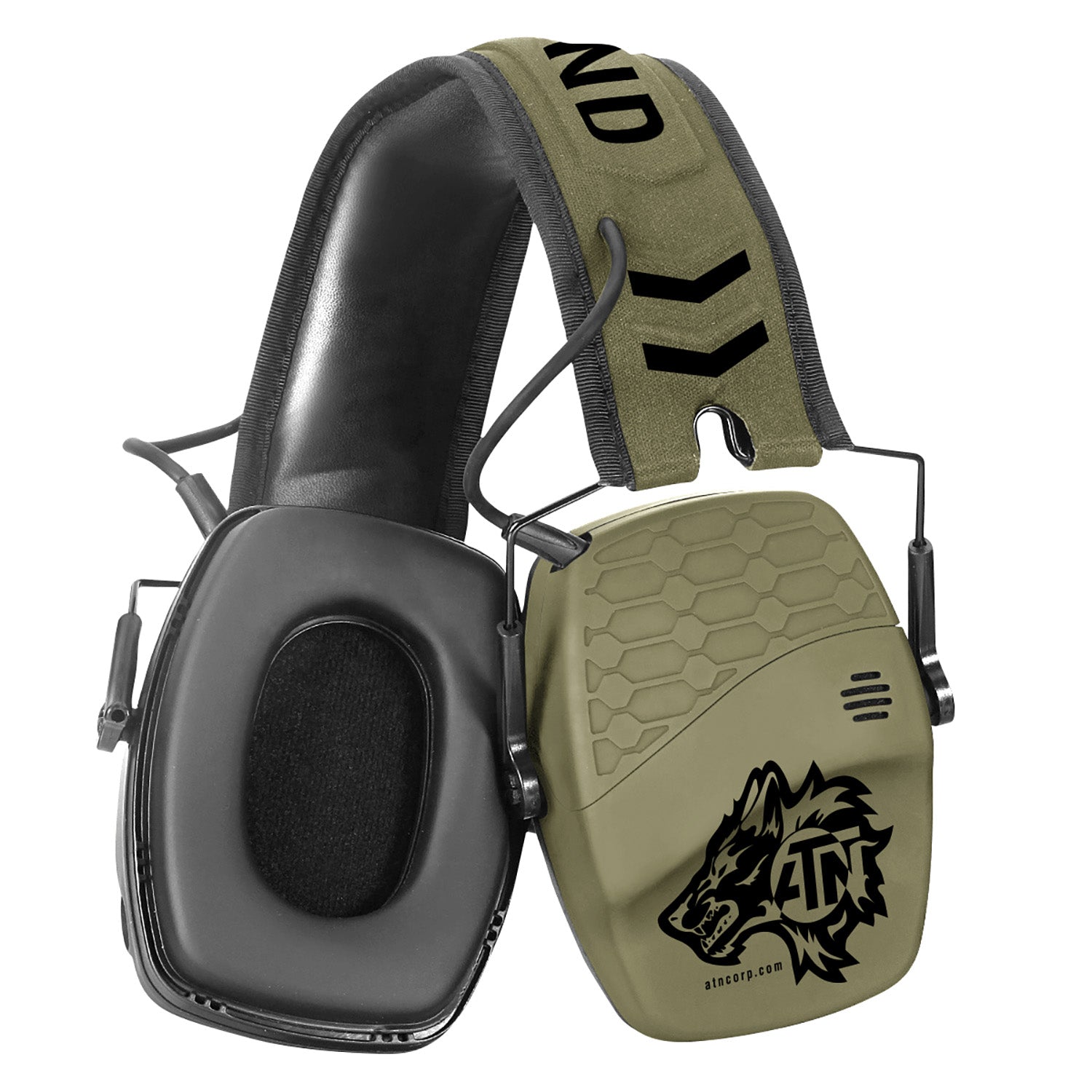 ATN ACPROTXSND X-Sound 22 dB Bluetooth Electronic Earmuff OD Green